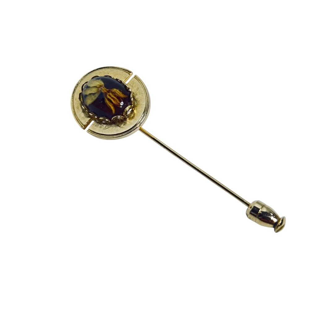 Lot Of 3 Gold Tone Stick Pins (6096) - Picture 6 of 7
